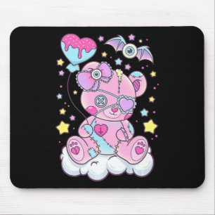 Mousepad Diversão do Gótico Kawaii Pastel Bonito Urso Cêmul