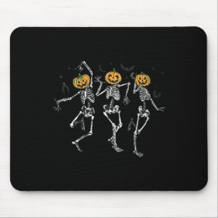 Mousepad Diversão Halloween Pumpkin Dancing Skeleton Costum