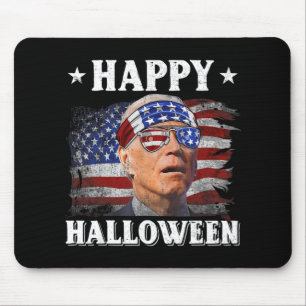Mousepad Diversão Joe Biden Happy Halloween Confusa no dia