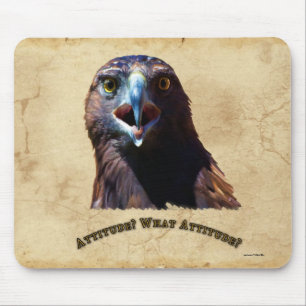 Mousepad Diversão Juvenil Águia Bálida Má Atitude Vida Selv