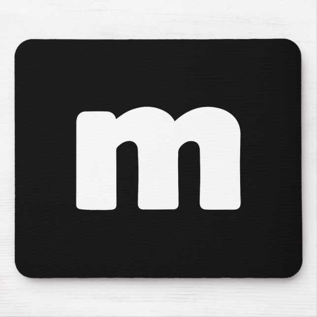 Mousepad Diversão - Letra M Grupos de Halloween Figuras (Frente)