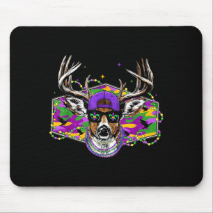 Mousepad Diversão Mardi Gras Buck Caça ao Veado Rapazes Ter