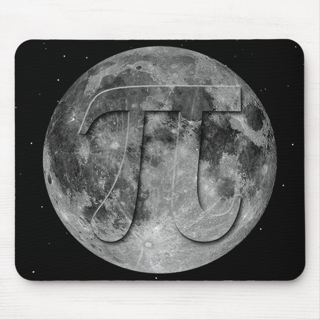Mousepad Diversão no Dia do Pi na Lua Cheia (Frente)