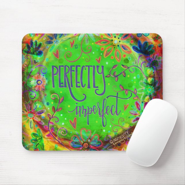 Mousepad Diversão Perfeitamente Imperfeita Inspirividade de (Com mouse)
