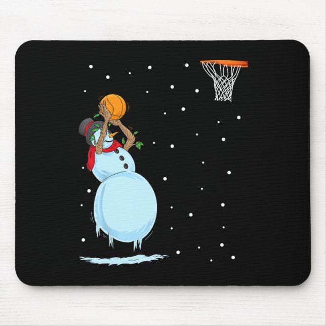 Mousepad Diversão Snowman Bysketbyll Natal (Frente)