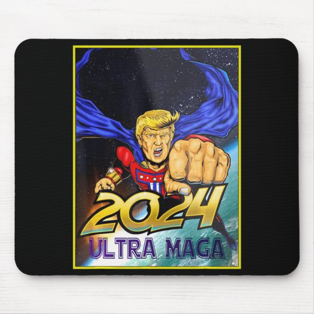 Mousepad Diversão Ultra MAGA Pro Trump Maga Super Ultra Mag (Frente)