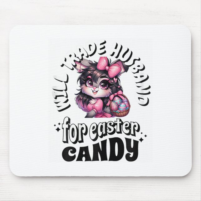 Mousepad Diversão Vai Trocar Marido E Páscoa Doces Teerão E (Frente)