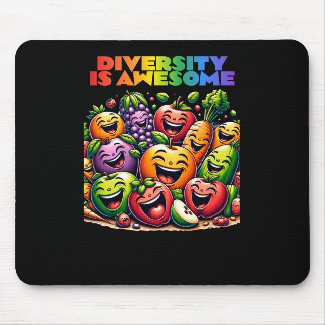Mousepad Diversidade é um adesivo incrível (Frente)