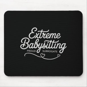 Mousepad Divertida gravidez de babá extrema de barriga de a