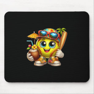 Mousepad Divertidas Havaí Softll Ll Havaiano Tropical Verão