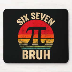 Mousepad Divertido 3.14 67 6 7 design de meme fofo nerd de