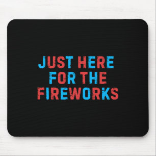 Mousepad Divertido 4 de Julho Patriótico EUA Só Estou Aqui