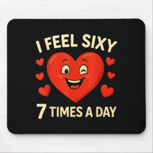 Mousepad Divertido 67 Meme Seis Sete Coração Dia dos Namora