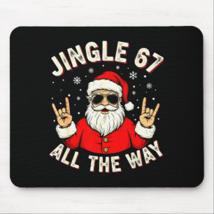 Mousepad Divertido 67 Rock On Papai Noel Seis Sete Meme Mod