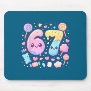 Mousepad Divertido 67 Seis Sete Doce 6 7 Meme Gen Alpha Kaw
