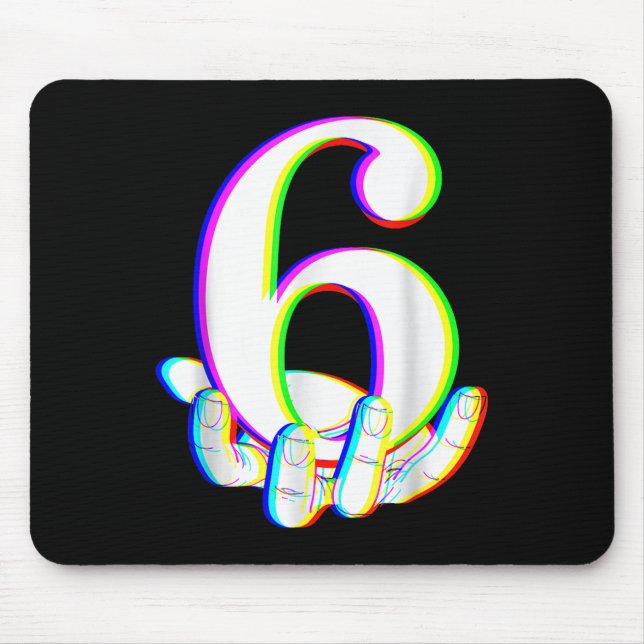 Mousepad Divertido 67 Seis Sete Meme Casal Correspondente H (Frente)