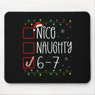 Mousepad Divertido 67 Seis Sete Meme Natal Travesso Bom Lis