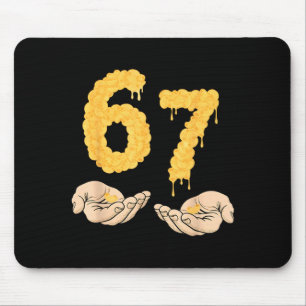 Mousepad Divertido 67 Seis Sete Queijo Mac &amp; Queijo 6 7