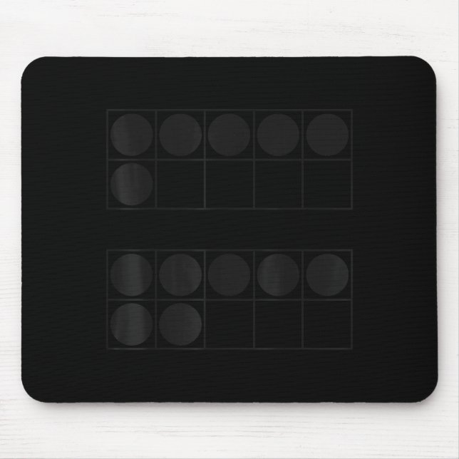 Mousepad Divertido 6 7 Número Professores Alunos Seis Sete  (Frente)