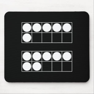 Mousepad Divertido 6 7 Número Professores Alunos Seis Sete 