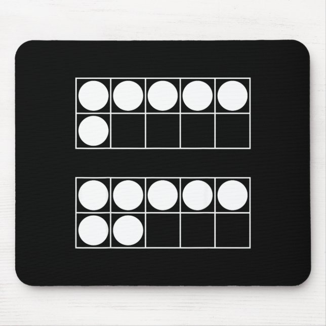 Mousepad Divertido 6 7 Número Professores Alunos Seis Sete  (Frente)