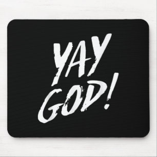 Mousepad Divertido Aleluia Deus Gráfico Jesus Religião Cris