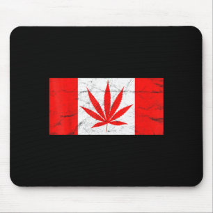 Mousepad Divertido Canadá & Folha de Maconha! Nova Bandeira