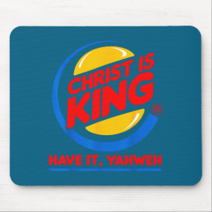 Mousepad Divertido cristo é rei tem deus jesus cristãoDiver