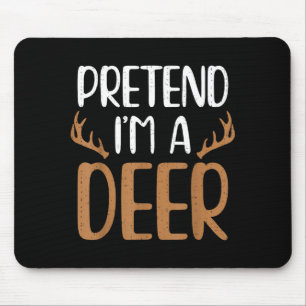 Mousepad Divertido fingir um cervo rena natal