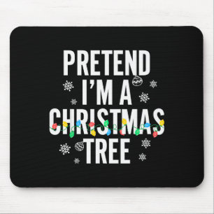 Mousepad Divertido Finjo Ser Uma Árvore De Natal Natal Para