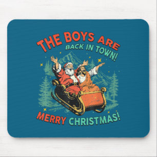Mousepad Divertido Jesus Papai Noel Os Meninos Voltaram à C