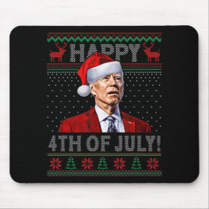Mousepad Divertido Joe Biden Feliz Dia do Natal Feio de jul