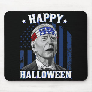 Mousepad Divertido Joe Biden Feliz Halloween Confundido Par