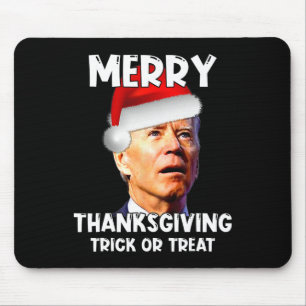 Mousepad Divertido Joe Biden Santa Hat Feliz Ação de Graças