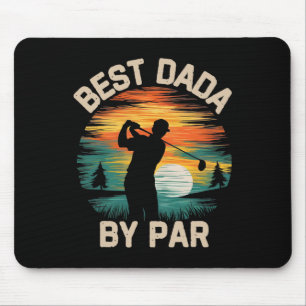 Mousepad Divertido Melhor Dada Por Par Amante de Golfe Dia