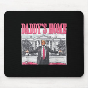 Mousepad Divertido Papai Está em Casa Trump Rosa 2024 Leve