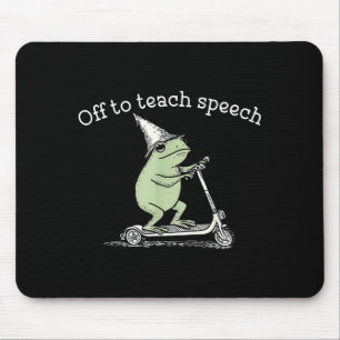 Mousepad Divertido para ensinar discurso sapo caprichoso di