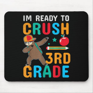 Mousepad Divertido Pronto Para Dominar 3ª Série Preguiça Le