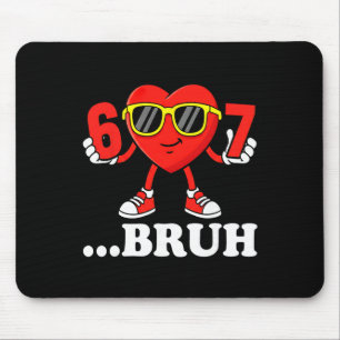 Mousepad Divertido Seis Sete 67 Meme 6 7 Bruh Dia dos Namor
