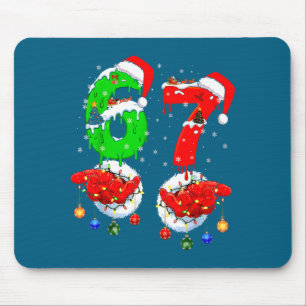 Mousepad Divertido Seis Sete 67 Meme 6 7 Natal Papai Noel M