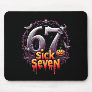 Mousepad Divertido Seis Sete 6 7 Design de Meme Divertido D
