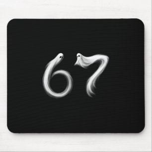 Mousepad Divertido Seis Sete 6 7 Meme 67 Design Fantasma Ha