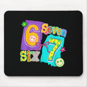 Mousepad Divertido Seis Sete 6 7 Meme 67 Design Para Mulher
