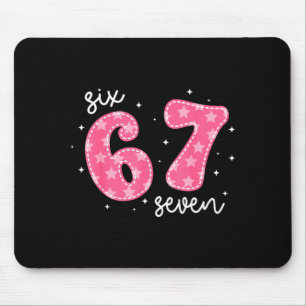 Mousepad Divertido Seis Sete 6 7 Meme Geração Alpha Gíria 6