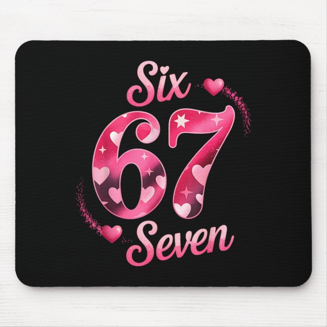 Mousepad Divertido Seis Sete 6 7 Meme Para Homens Mulheres  (Frente)