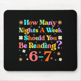 Mousepad Divertido Seis Sete 6 7 Meme Professor Design Leit