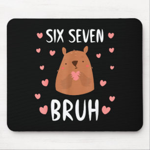 Mousepad Divertido Seis Sete Bruh 67 Groundhog Crianças Men