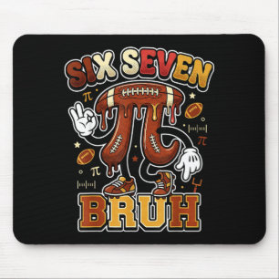 Mousepad Divertido seis sete meme futebol dia 3.14 amantes