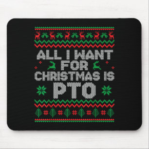 Mousepad Divertido Tudo Que Eu Quero No Natal É Pto Camisa