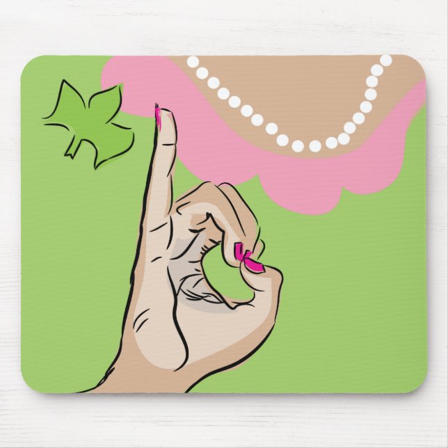 Mousepad Divertimento bonito real do círculo estudantil (Frente)